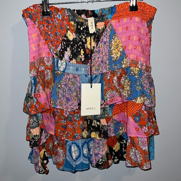 SPELL CHA CHA RUFFLED SKIRT (L) - Picture 12 of 15